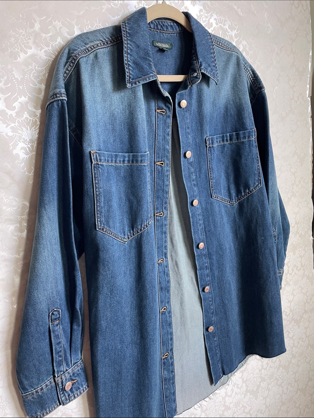 wild fable Distressed Blue Denim Jacket